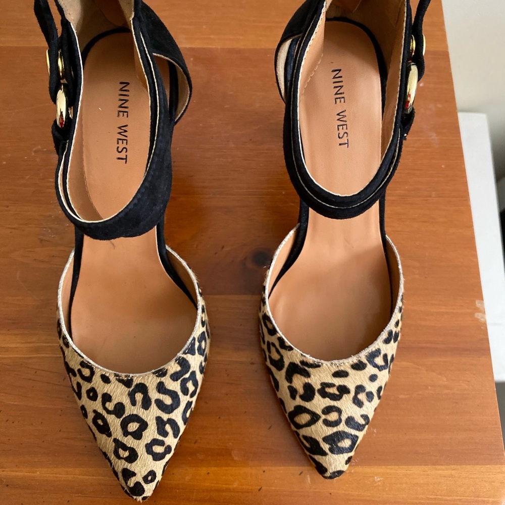 Nine West sandals in animal print